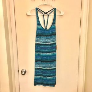 Dakini blue and white athletic dress